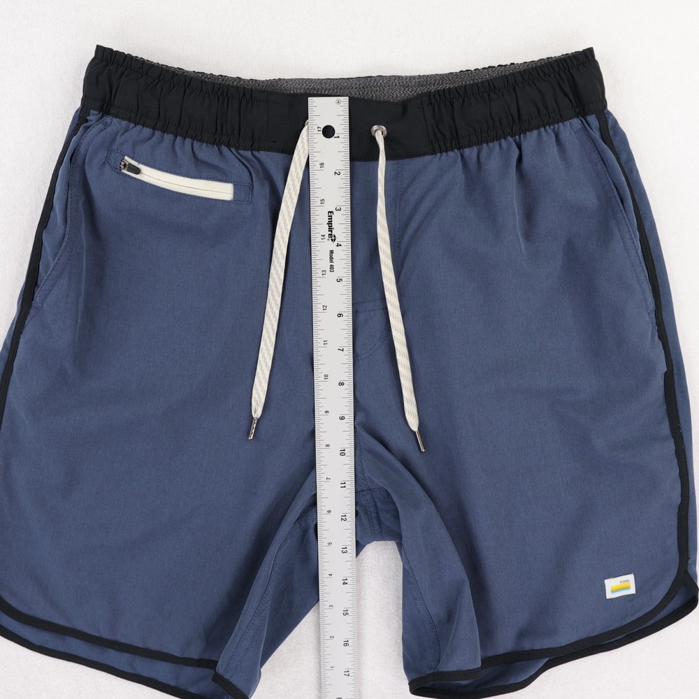 Vuori Banks Shorts Mens Medium Blue Unlined Golf Tennis Gym Running Training - Picture 8 of 9
